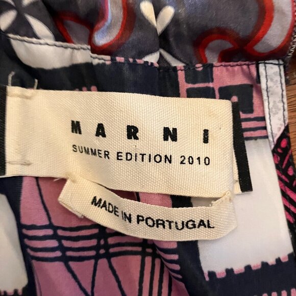 Marni Halter Mixed Prints Dress - Picture 8 of 9